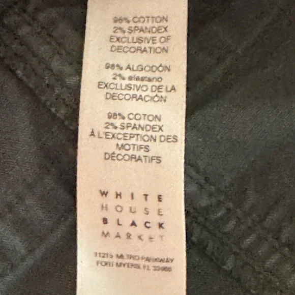 White House Black Market Utility Vest Womens Army Green 14 - Picture 10 of 13